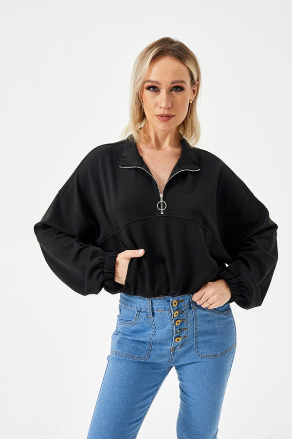 Women’s Loose Half Zipper Sweatshirt