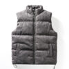 Men’s Stand Collar Cotton-padded Vest