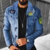 Men's Lamb Wool Denim Jacket