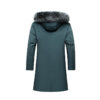 Men's Fox Fur Collar Mid-length Coat