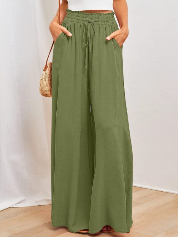 Simplee Solid Wide Leg Pants 17