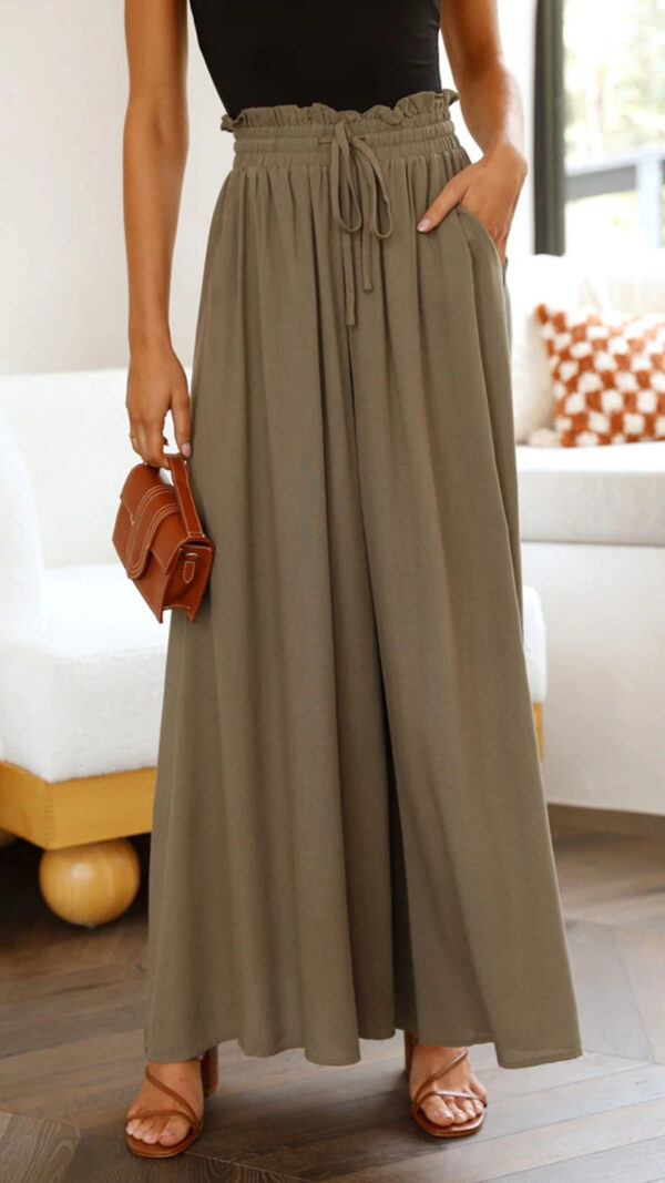 Simplee Solid Wide Leg Pants 15