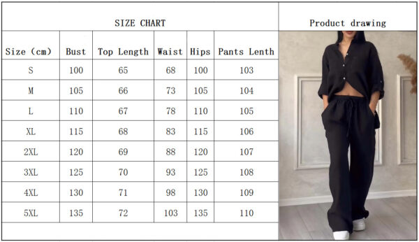 Women's Wide-leg Pants Lace-up 2PCS Suit