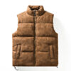 Men’s Stand Collar Cotton-padded Vest